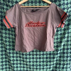 Harley-Davidson Brown Tee with Logo